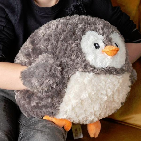 Cozy Noxxiez penguin plush hand warmer cushion 35cm, imported from the UK