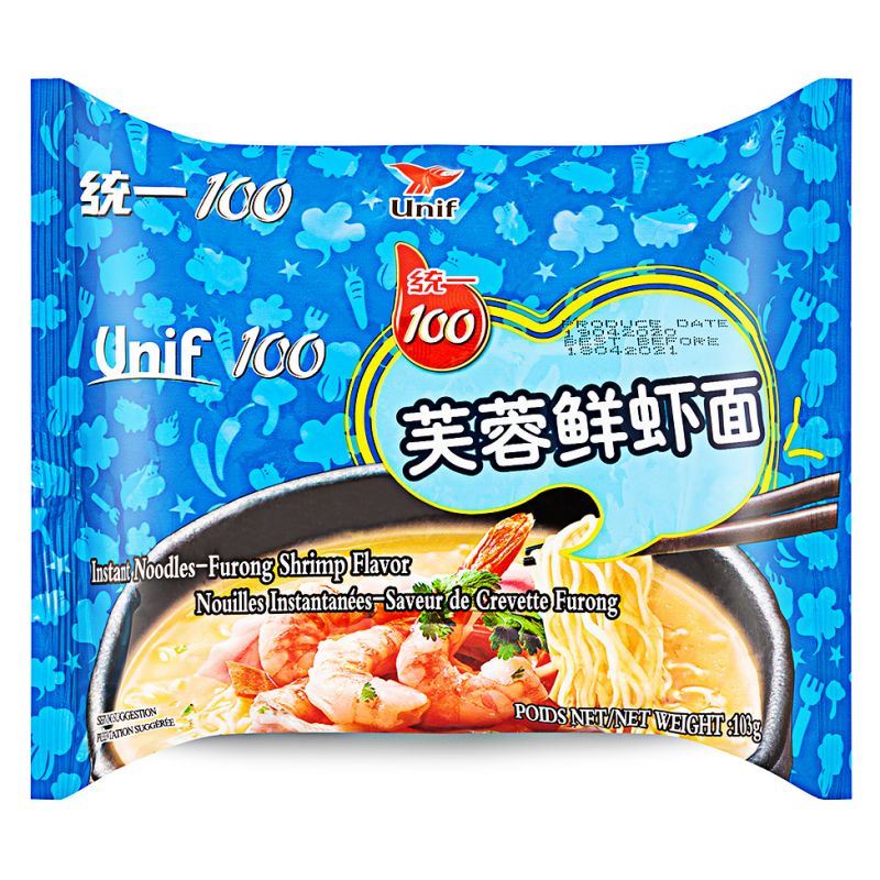Unif instant noodles Furong Shrimp flavour - British product