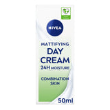 Nivea Mattifying Day Cream Moisturiser for Combination Skin 50ml All Sainsburys   