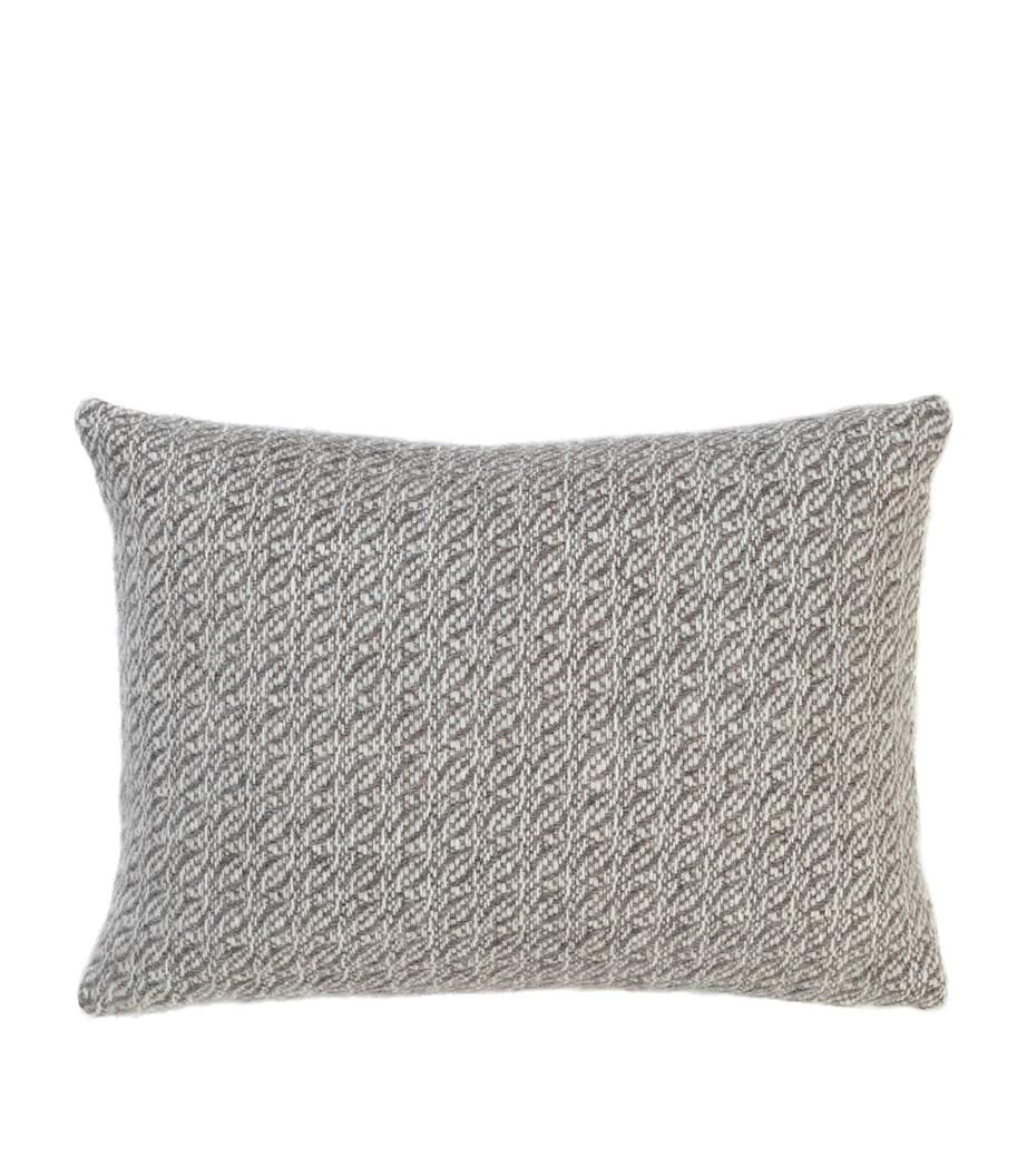 Araminta Campbell alpaca-blend fern cushion 30x45cm, British brand