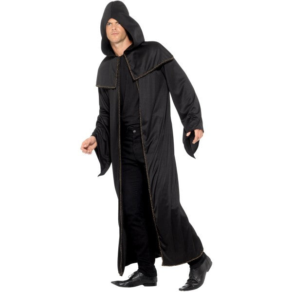 Smiffys adult wizard cloak in black (British brand)