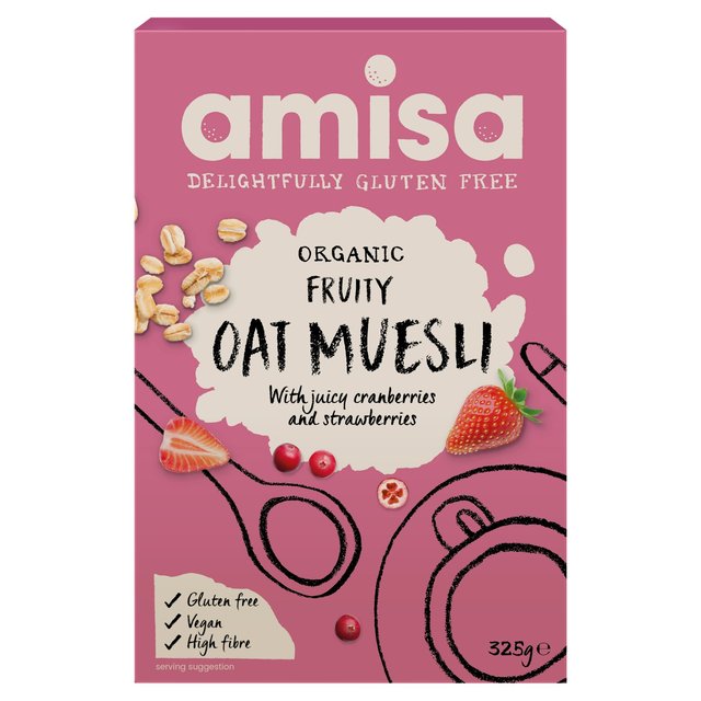 Amisa Organic Gluten Free Fruity Oat Muesli   325g GOODS M&S   