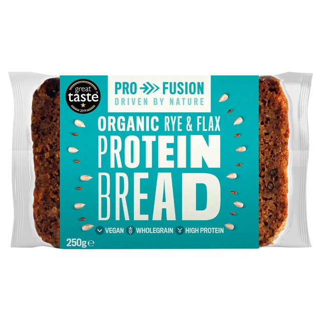 Profusion Organic Protein Bread Rye & Flax   250g GOODS M&S   