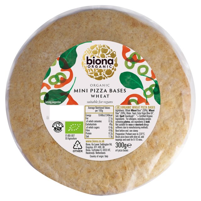 Biona Organic 4 Mini Pizza Bases   300g GOODS M&S   