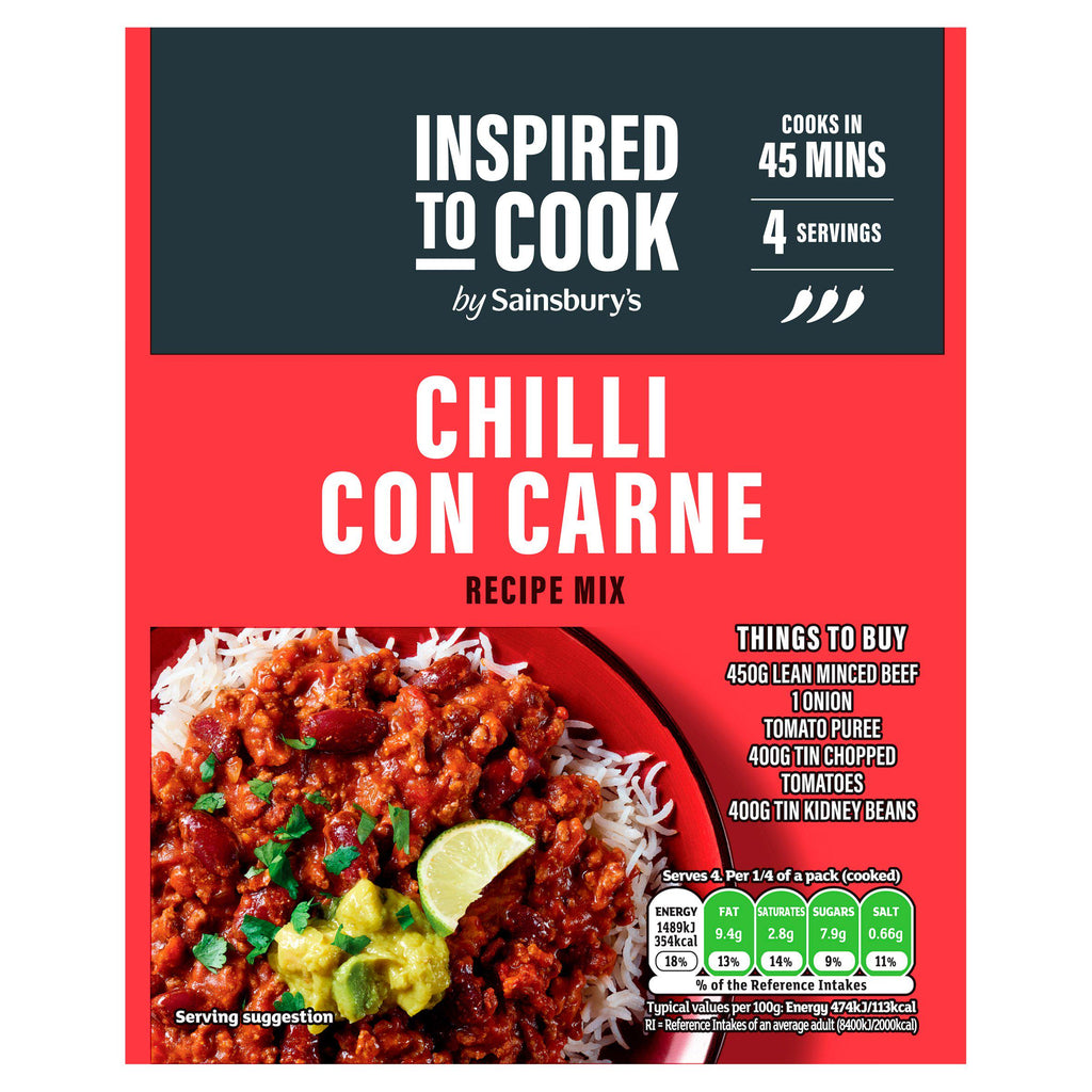 Sainsbury's Chilli Con Carne, Inspired to Cook 41g