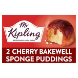 Mr Kipling Cherry Bakewell Sponge Puddings   2 per pack GOODS M&S   