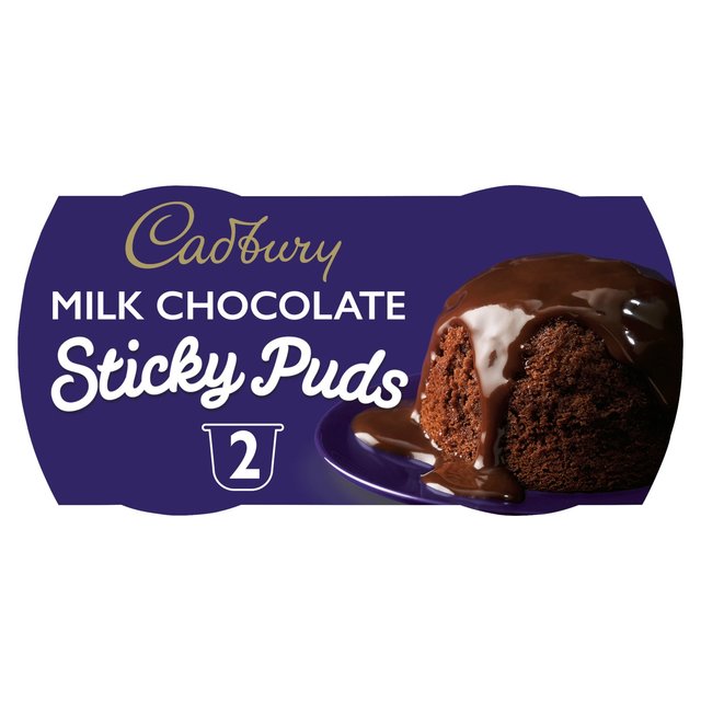 Cadbury Sticky Puds Milk Chocolate   2 per pack GOODS M&S   