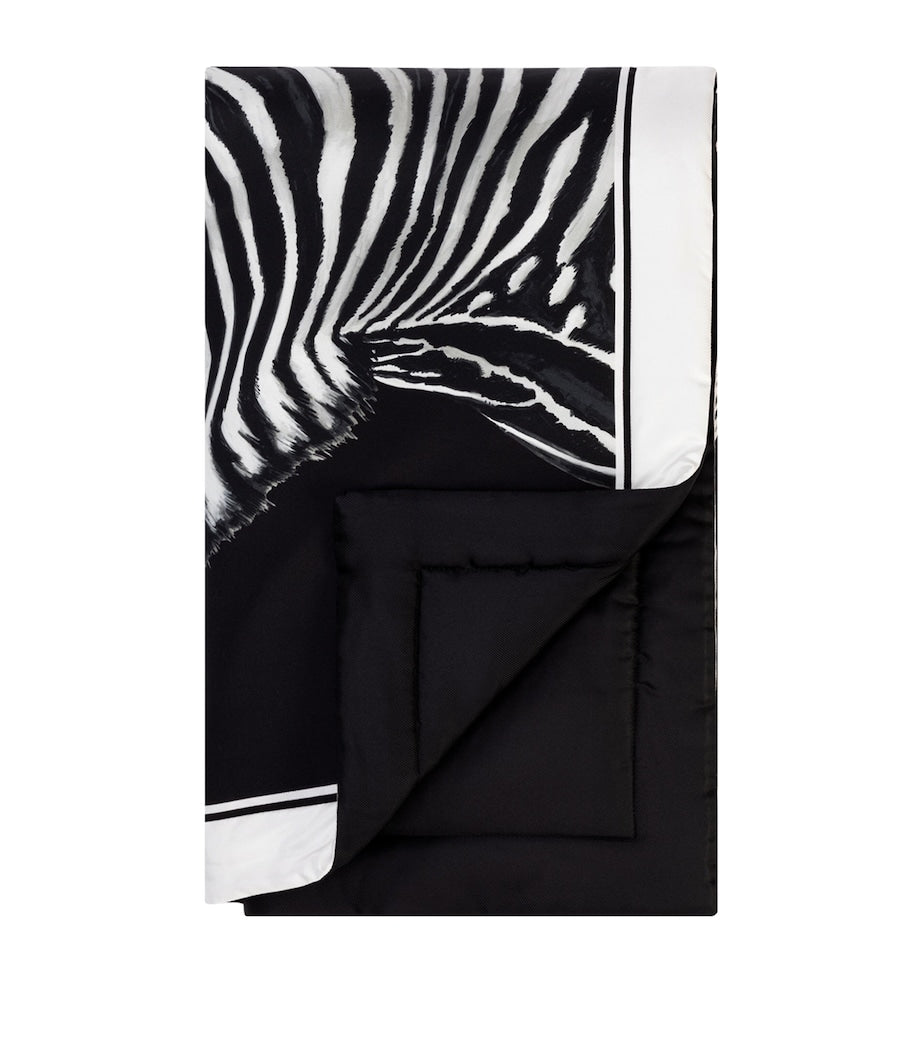Dolce&Gabbana Casa Silk Zebra Quilted Throw 140cm x 180cm - British product