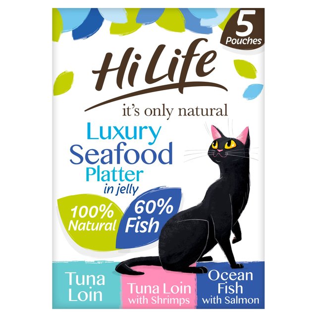 HiLife It's only Natural Luxury Seafood in Jelly   5 x 50g GOODS M&S   