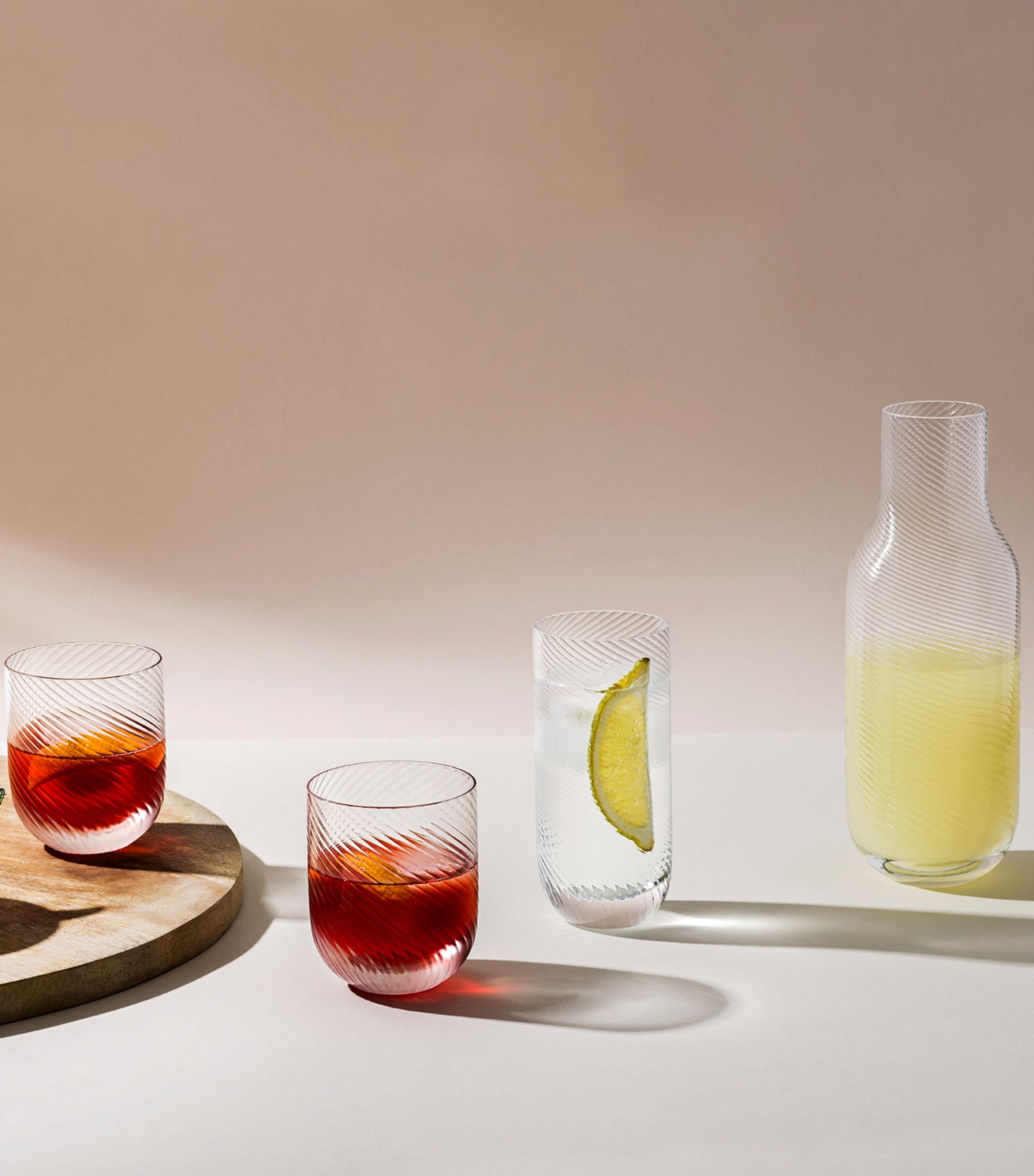 Richard Brendon highball glasses set Optic Clear 400ml imported from the UK