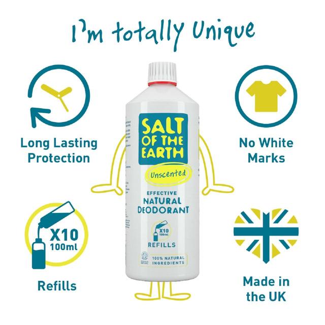 Salt of the Earth Natural Deodorant Spray Refill   1L GOODS M&S   