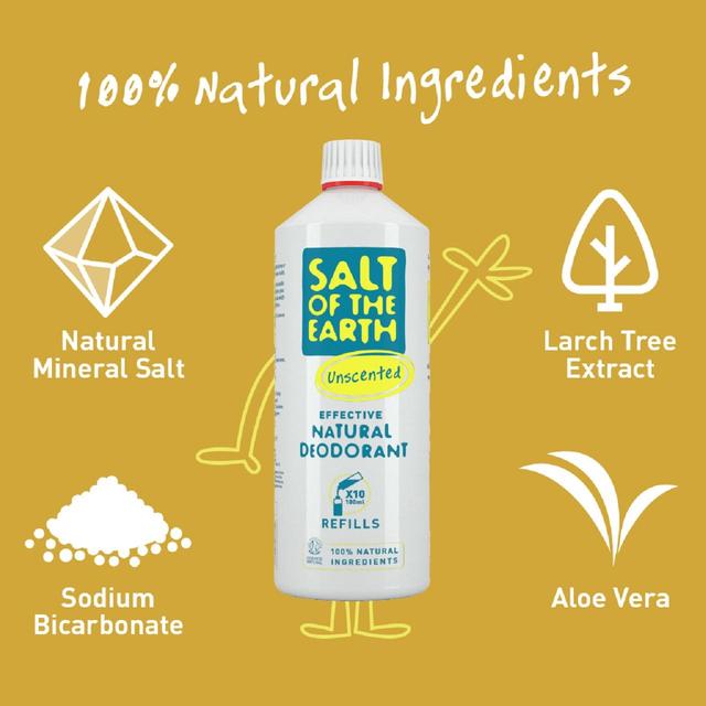 Salt of the Earth Natural Deodorant Spray Refill   1L GOODS M&S   