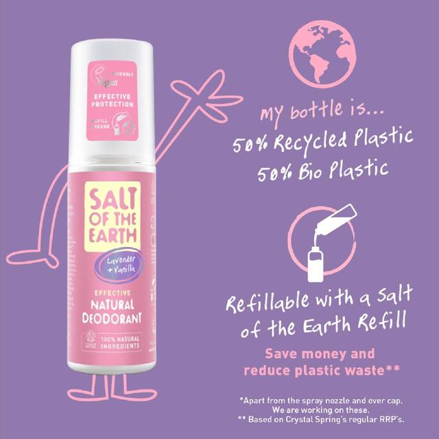 Salt of the Earth Natural Spray Deodorant Lavender & Vanilla   100ml GOODS M&S   