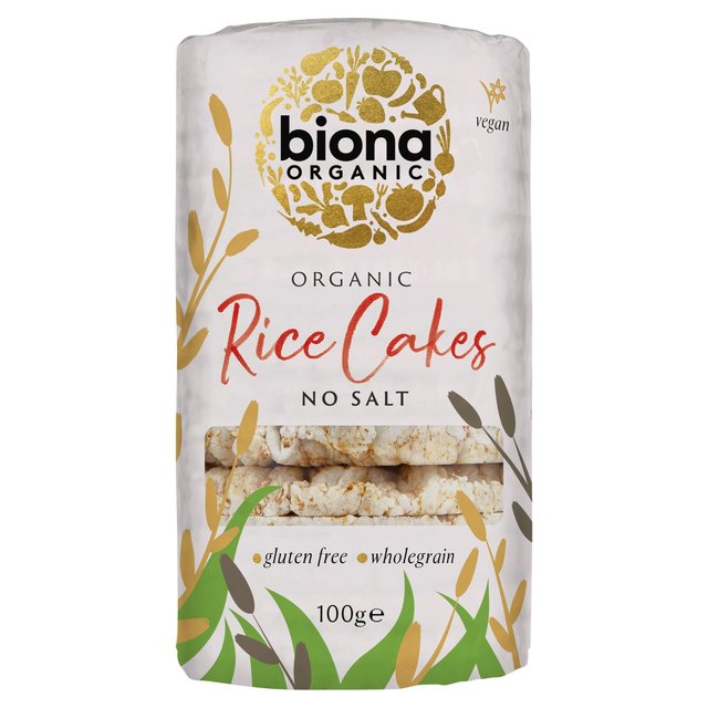 Biona Organic Rice Cakes No Salt   100g