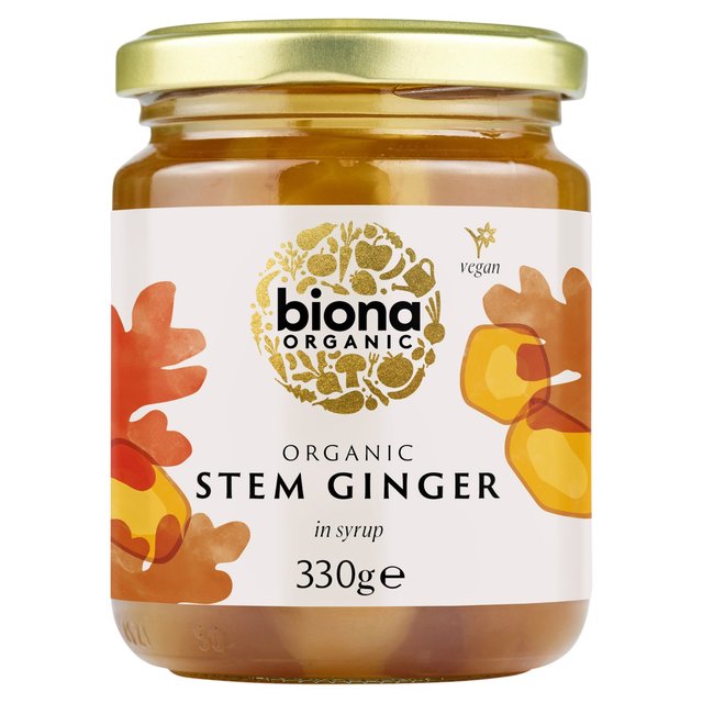 Biona Organic Stem Ginger In Syrup   330g GOODS M&S   