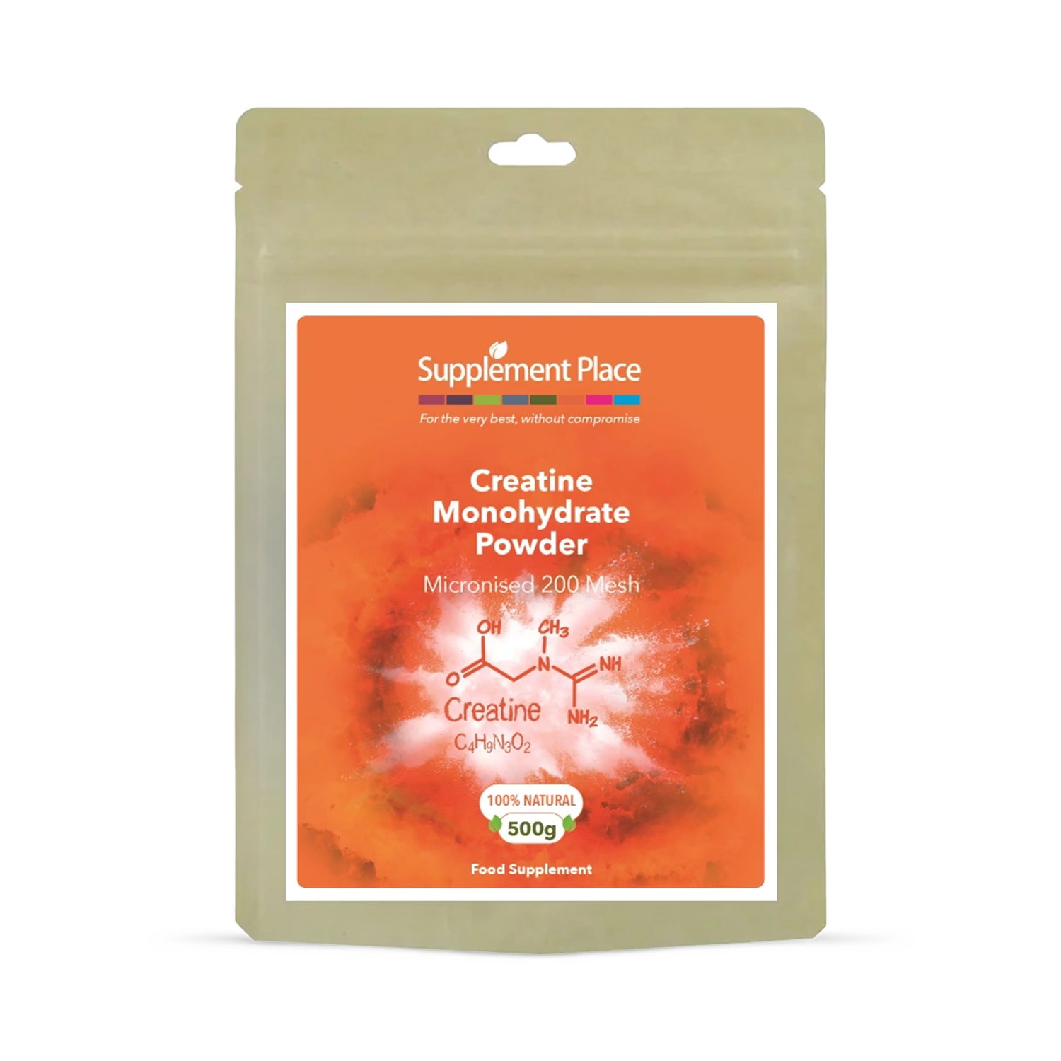 Supplement Place micronised creatine monohydrate powder 500g (British brand)