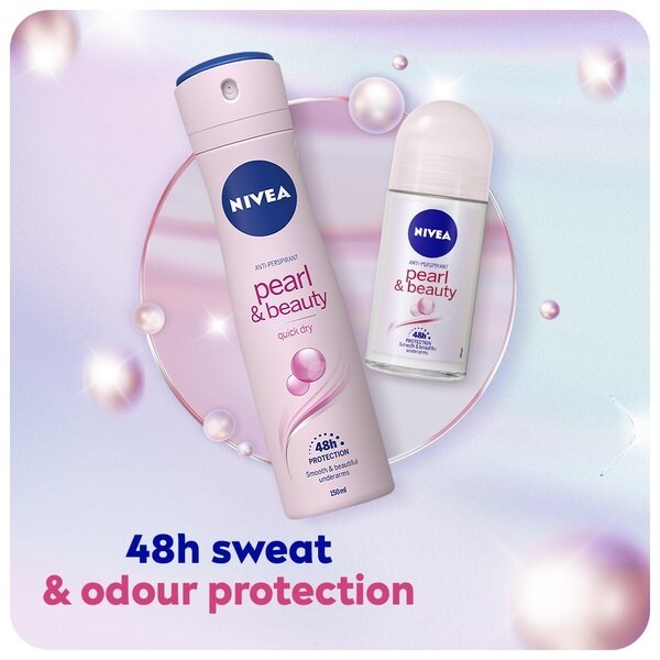 NIVEA Anti-Perspirant Deodorant Roll-On Pearl & Beauty 50ml GOODS Superdrug   