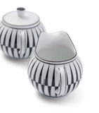 Prada Stripes creamer jug and sugar pot set, imported from the UK