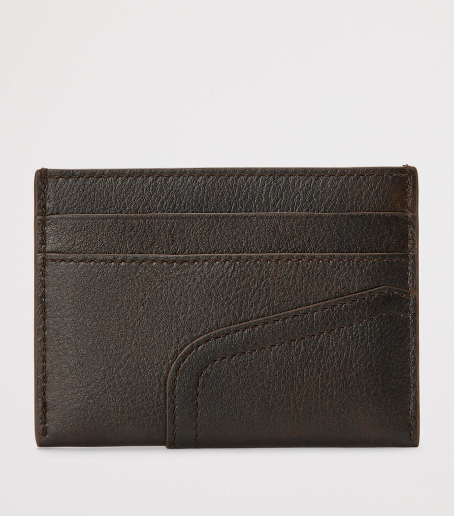 LOEWE calfskin card holder with denim-inspired details - British product