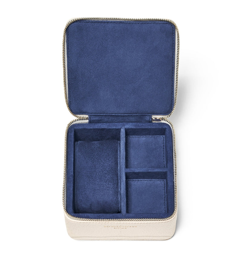 Aspinal of London leather watch and ring box - British product