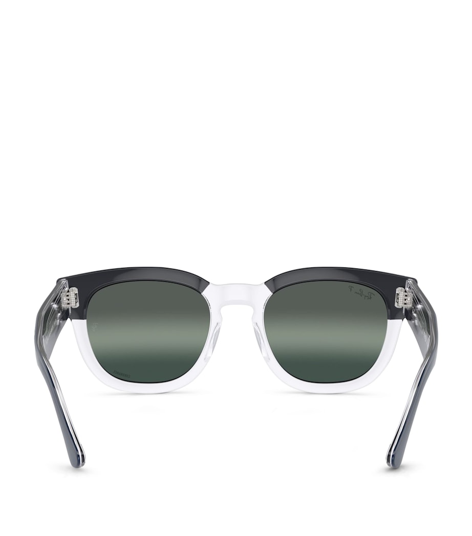 Ray-Ban Mega Hawkeye sunglasses clear black acetate frames - British product