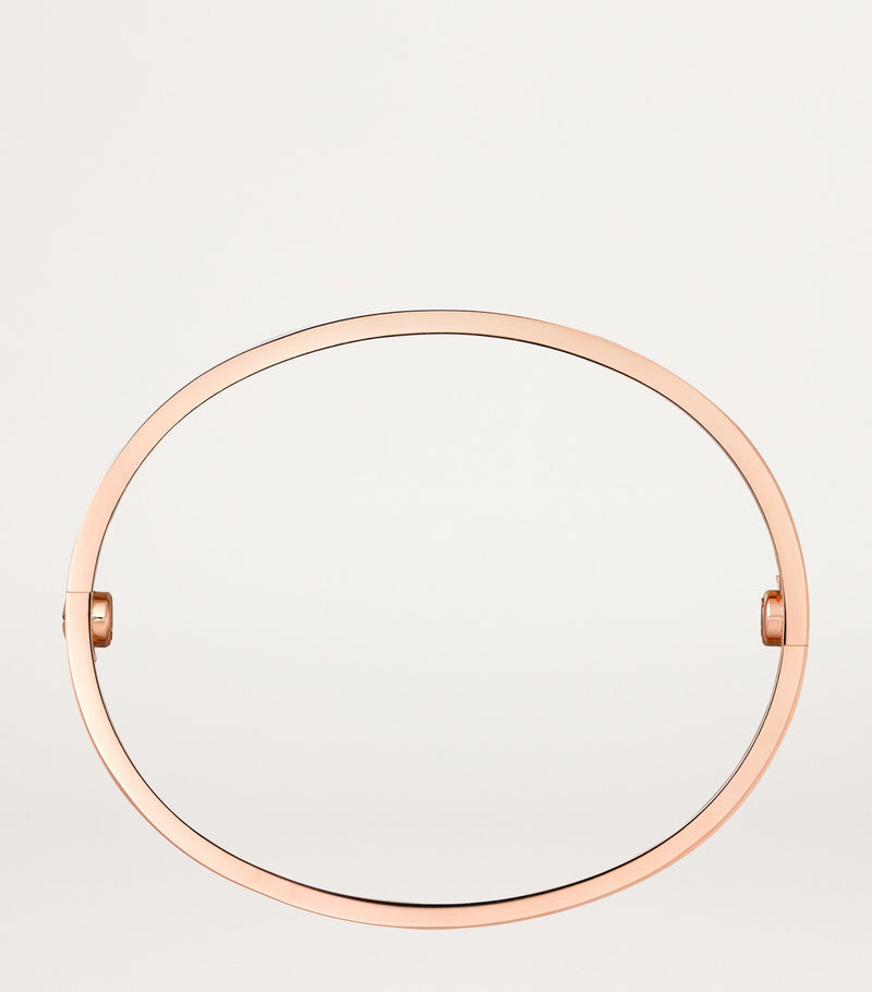 Cartier Love bangle in brushed rose gold with diamond, imported from the UK
