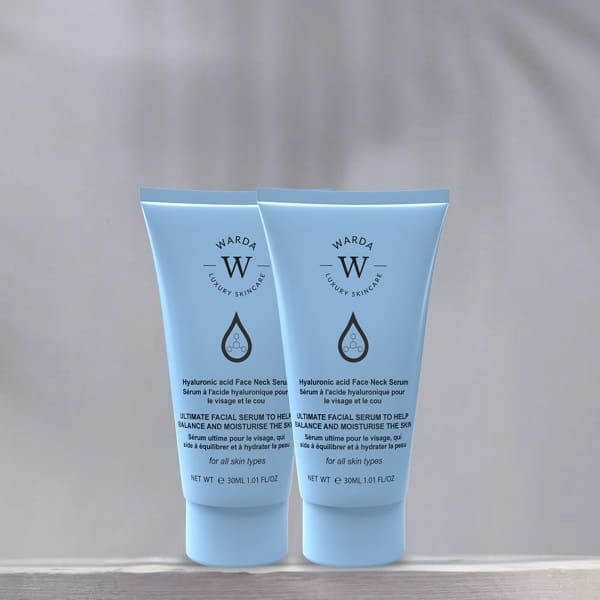 WARDA Hyaluronic acid Face Neck Serum 30ml x 2 GOODS Superdrug   