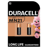 Duracell Specialty Alkaline MN21 Battery 12V, pack of 2 (A23 / 23A / V23GA / LRV08 / 8LR932) General Household ASDA   