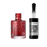 Rimmel Glitter Nail Polish Top Coat, Ruby Crush, 8ml GOODS Superdrug   