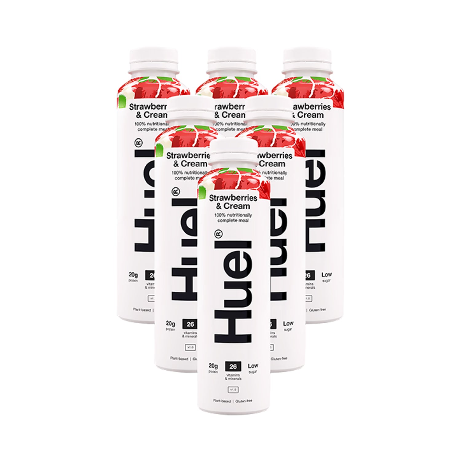 Huel Strawberries & Cream Meal 6 x 500ml, UK version