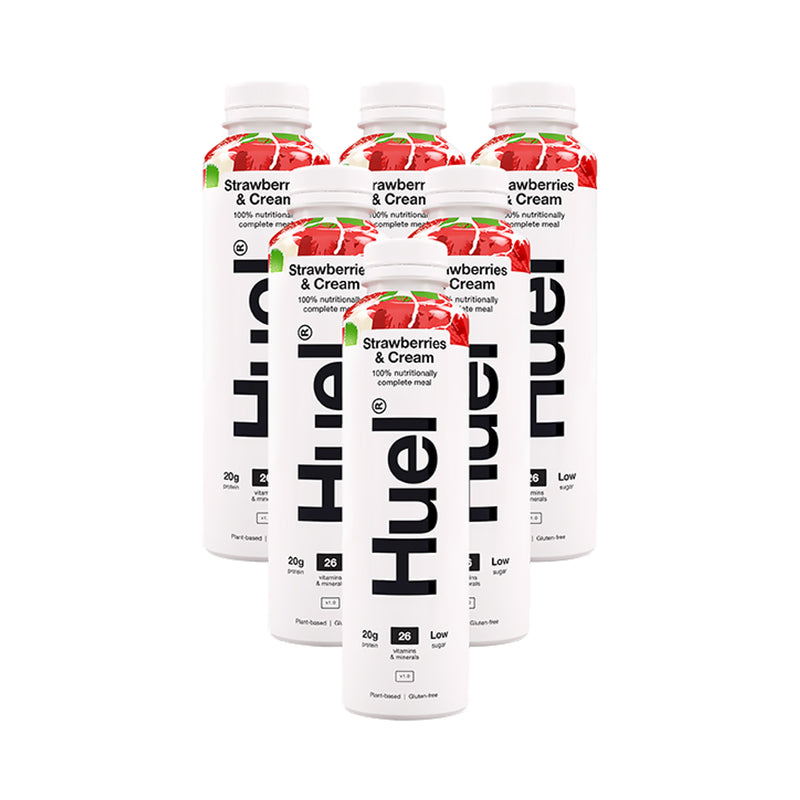 Huel Strawberries & Cream Meal 6 x 500ml, UK version
