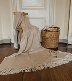 Araminta Campbell alpaca-blend woodland throw blanket 150cm x 300cm - British product