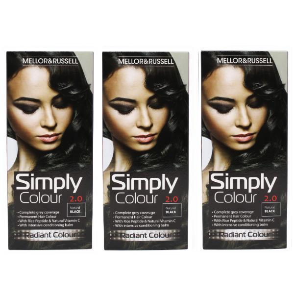 Simply Colour hair dye Natural Black - British product