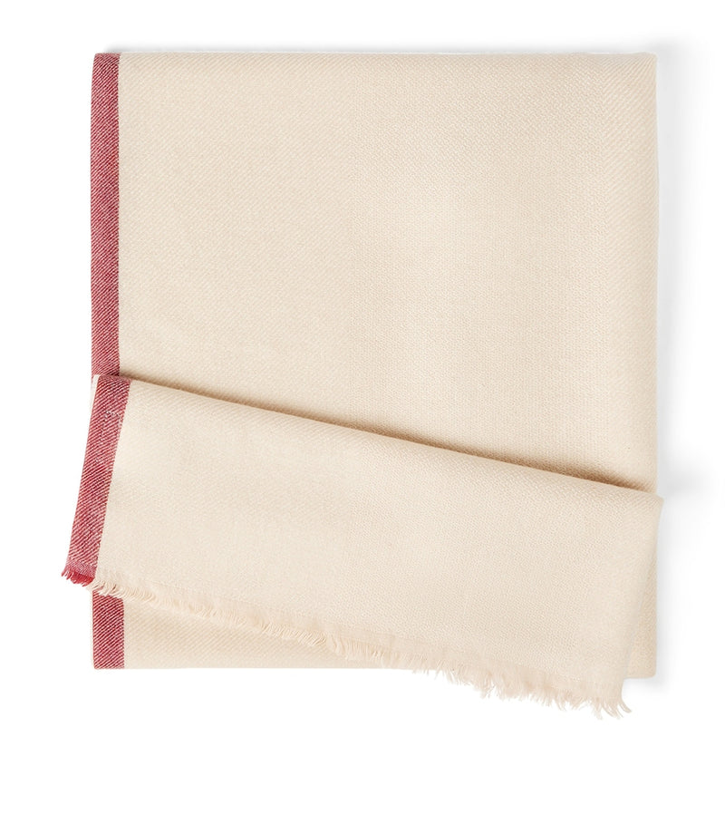 Brunello Cucinelli cashmere fringe scarf 48cm x 170cm (British brand)
