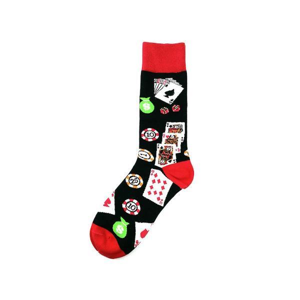 Cozy Noxxiez Soxxiez socks Black Cards design one size - British product