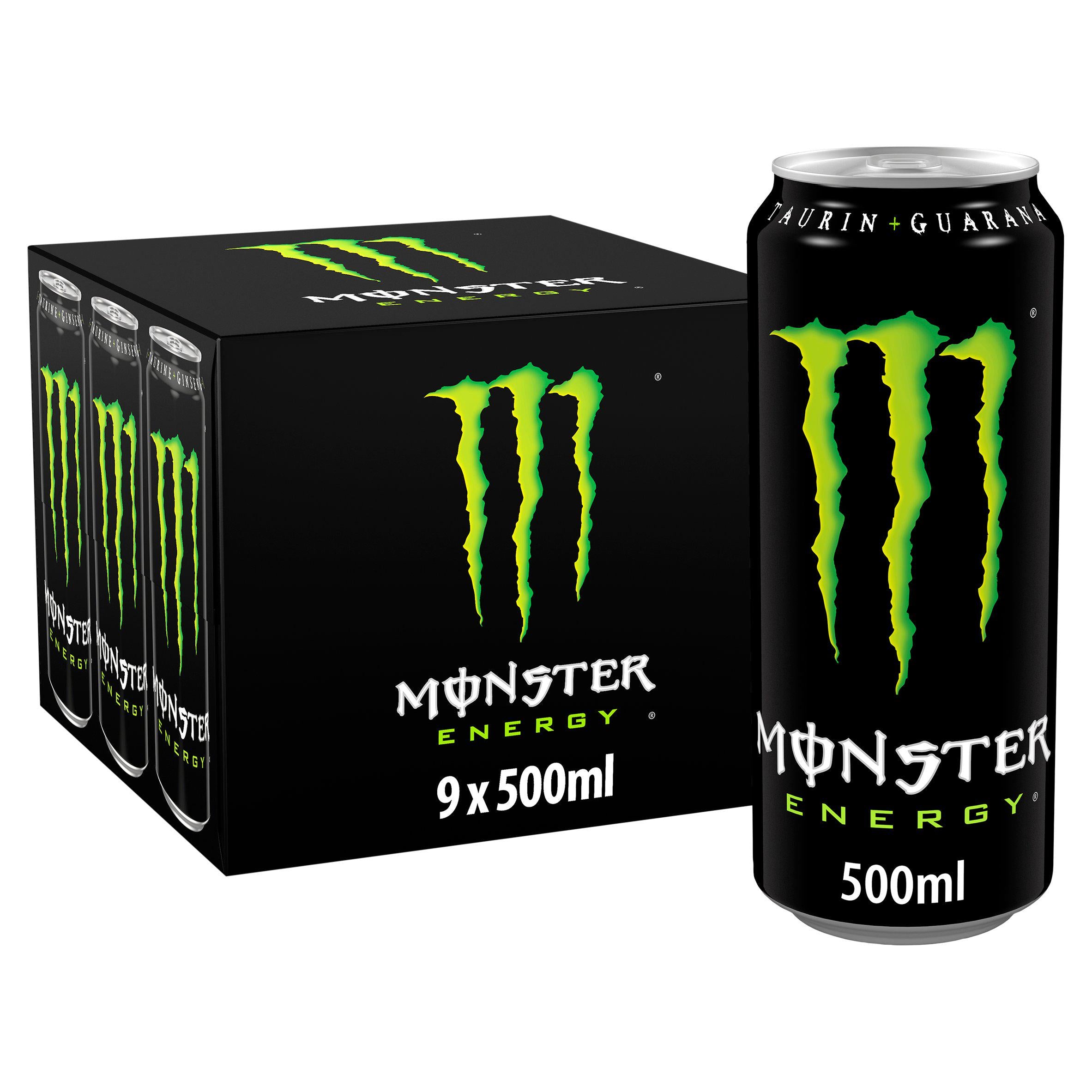 Monster Energy Drink 9x500ml GOODS Sainsburys   