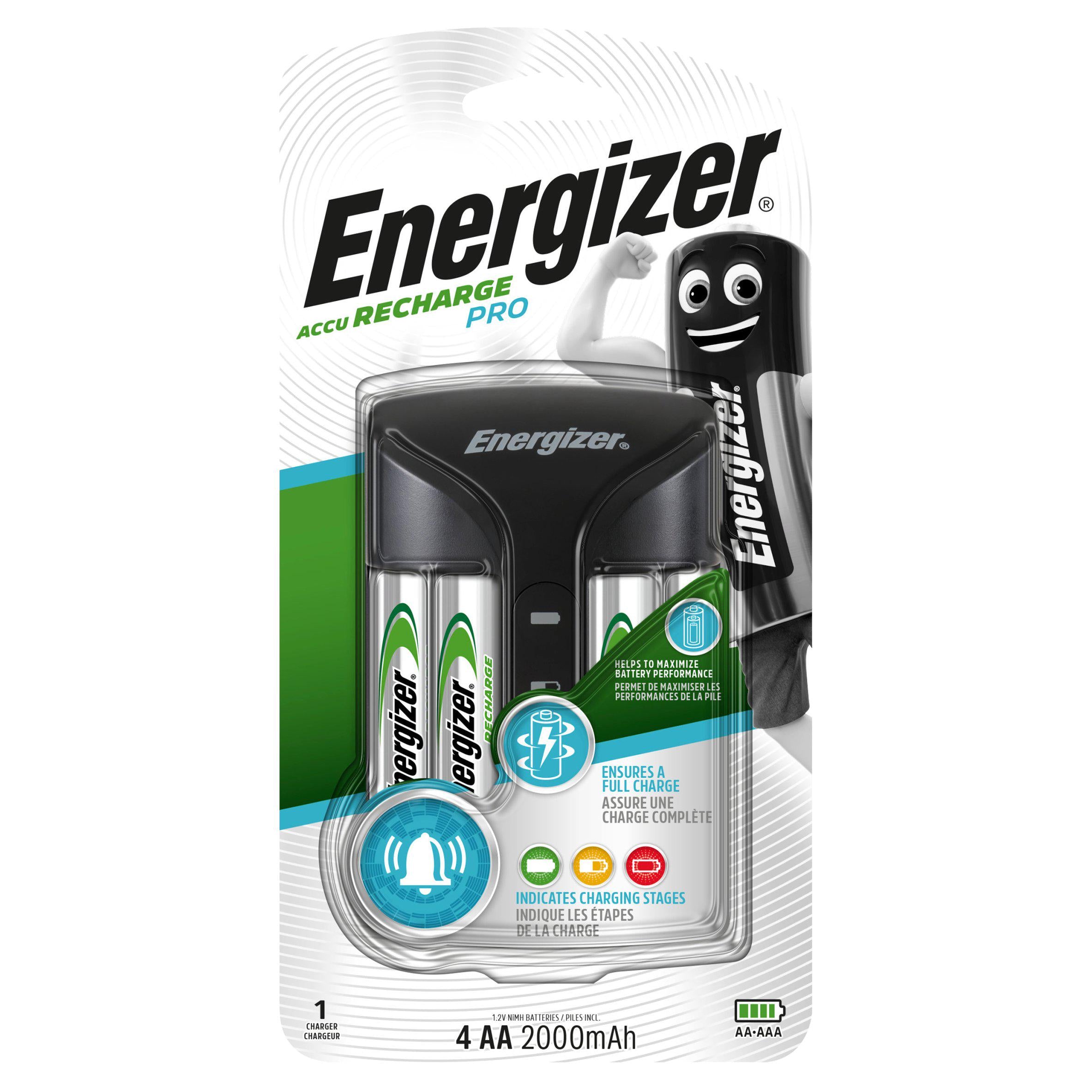 Energizer Battery Charger, Pro with AA Batteries x4 GOODS Sainsburys   