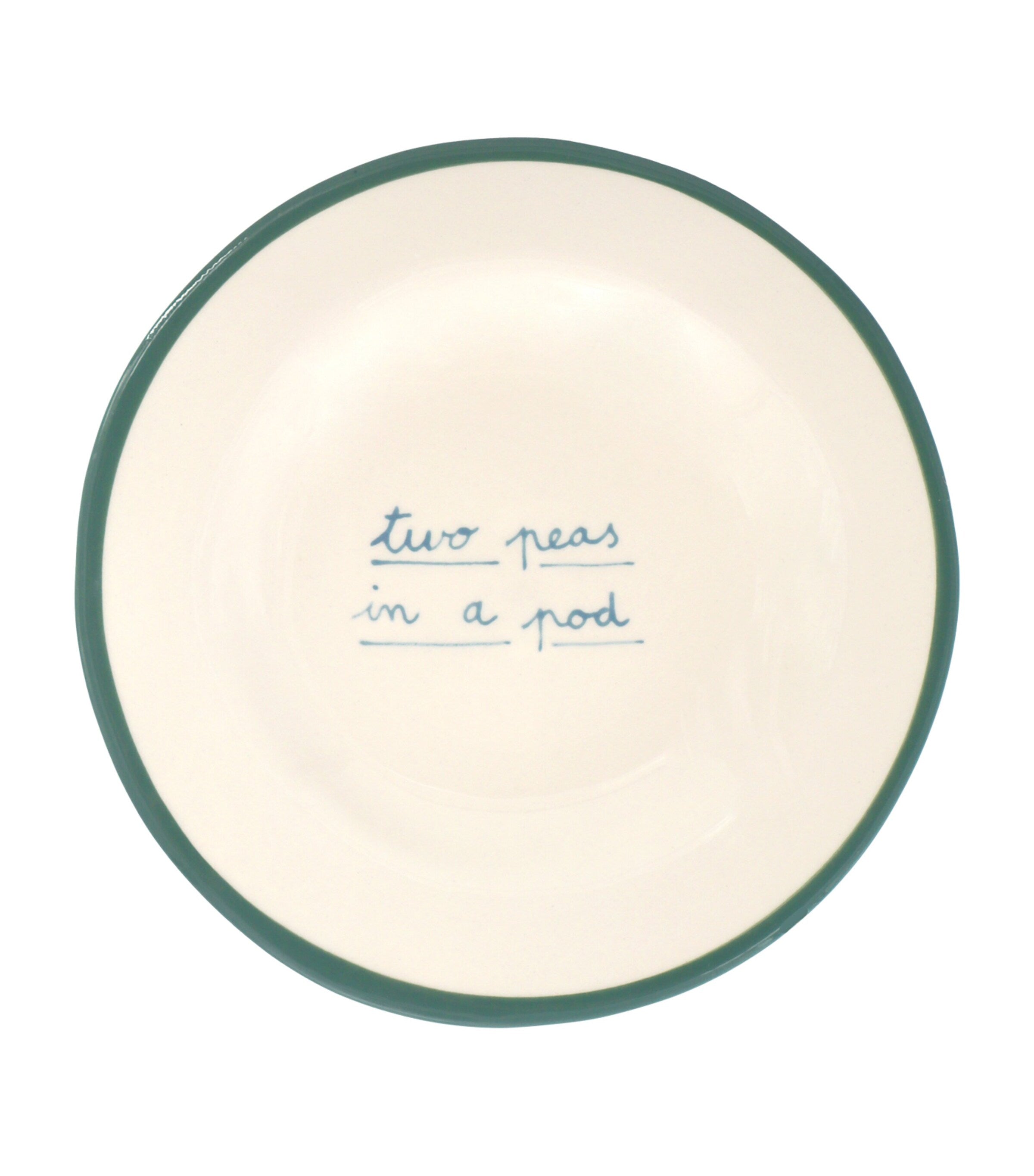 Laetitia Rouget Two Peas in a Pod dessert plate 20cm, UK version