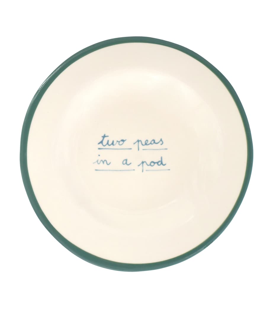 Laetitia Rouget Two Peas in a Pod dessert plate 20cm, UK version