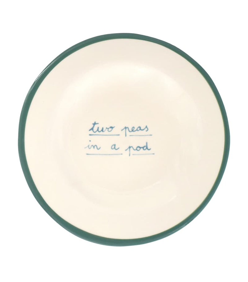 Laetitia Rouget Two Peas in a Pod dessert plate 20cm, UK version