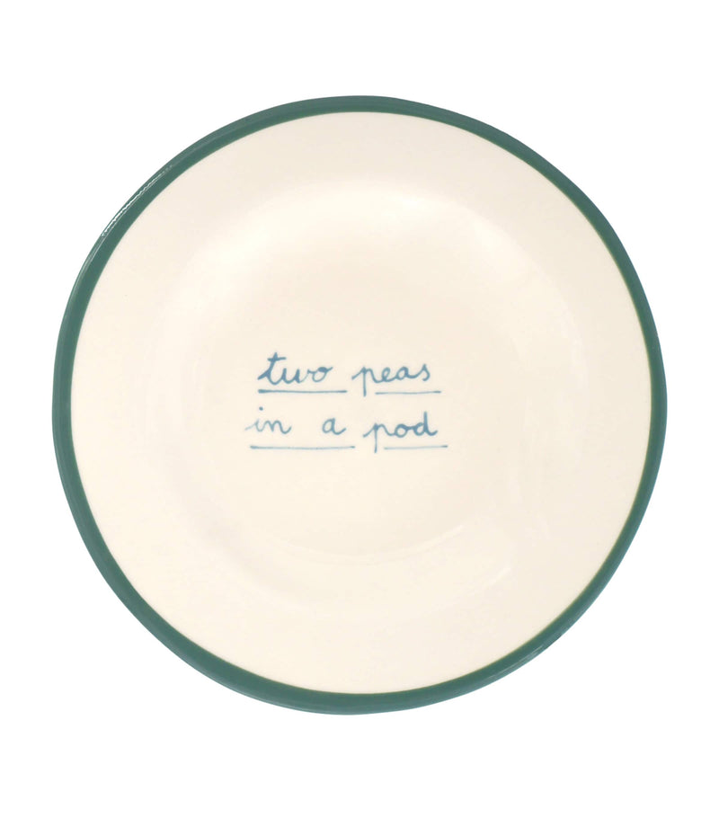 Laetitia Rouget Two Peas in a Pod dessert plate 20cm, UK version