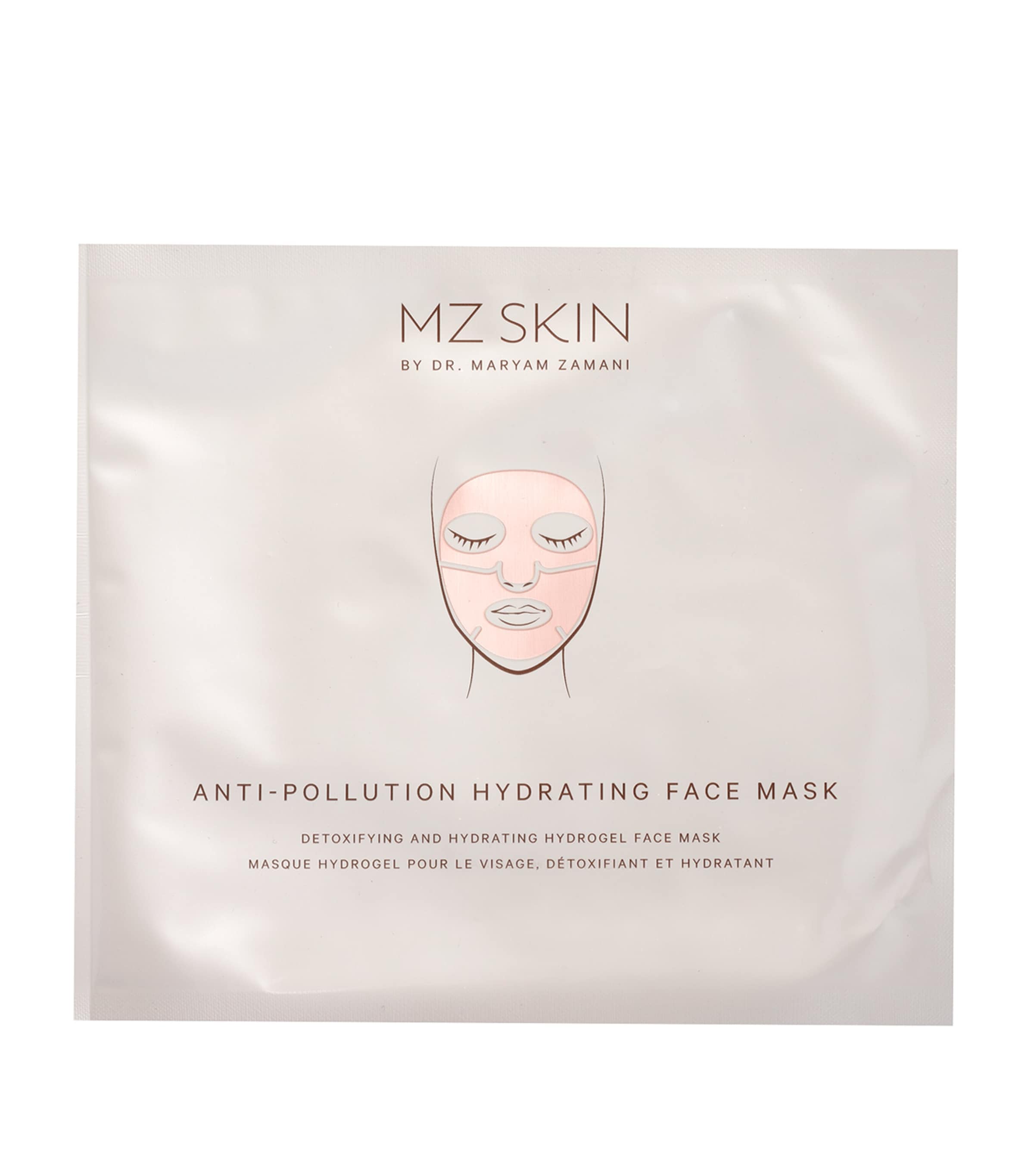 MZ Skin anti-pollution hydrating face mask 5 x 25g, imported from the UK