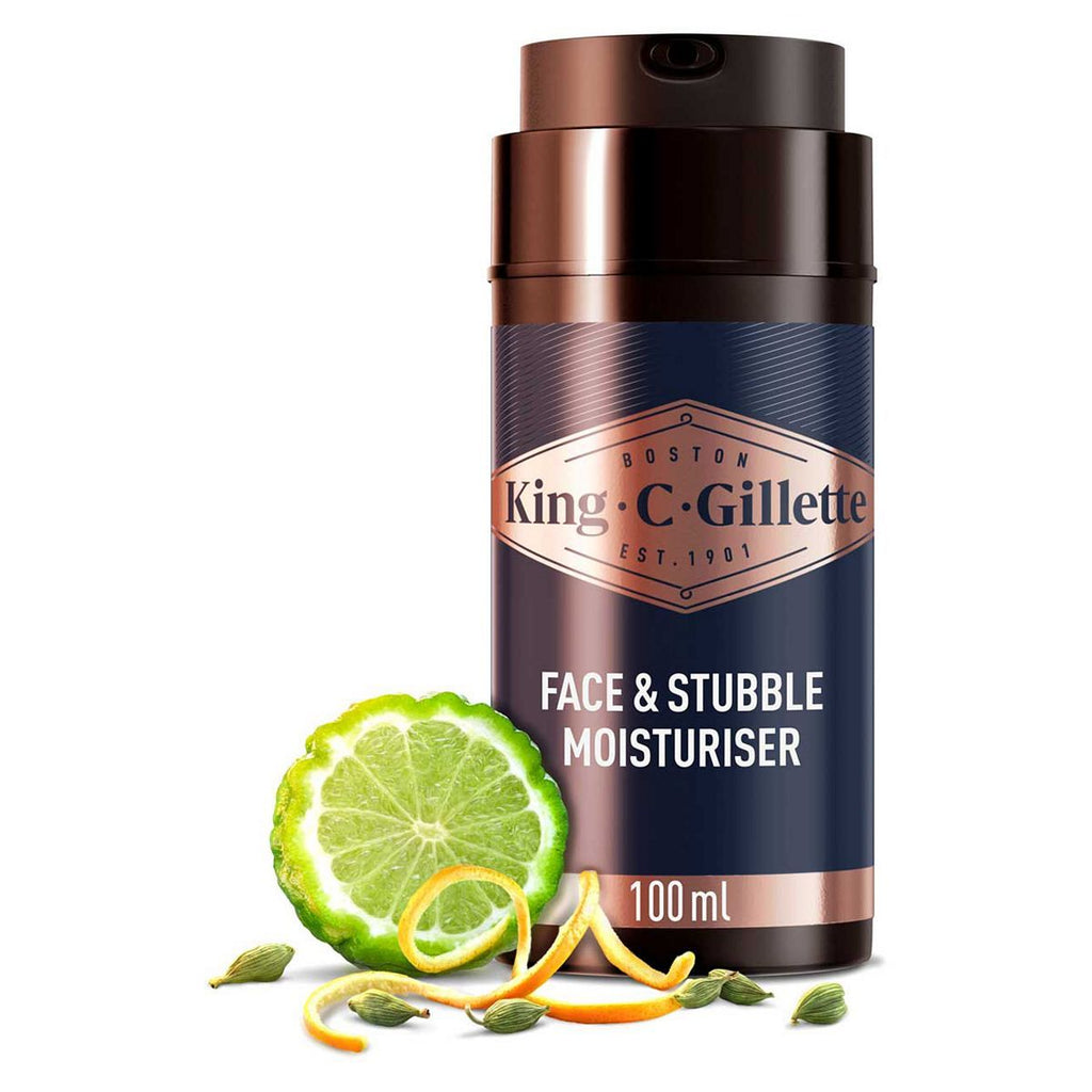 King C. Gillette Face & Stubble Moisturiser 100ml