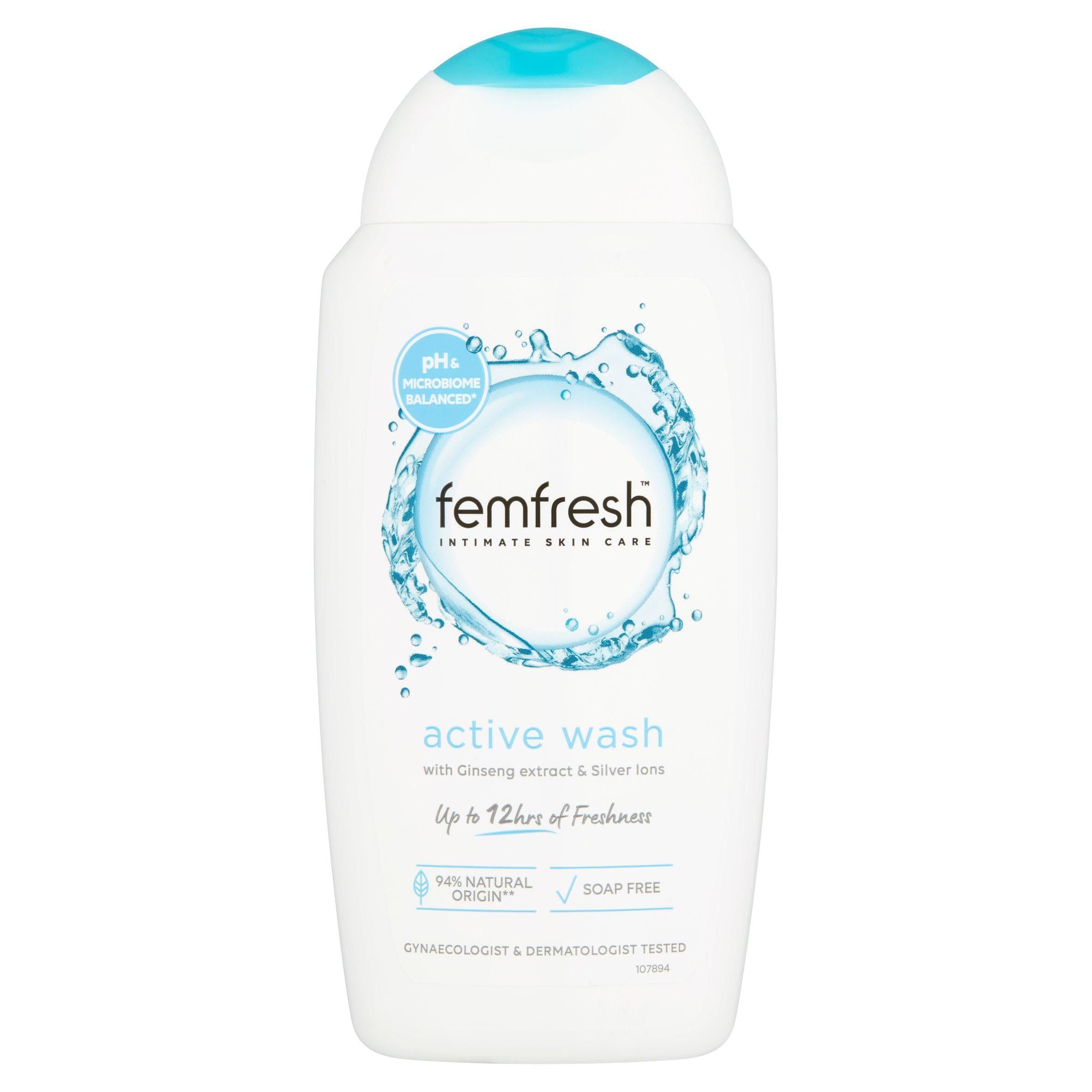 Femfresh Silvercare Deodorising Wash 250ml feminine care Sainsburys   