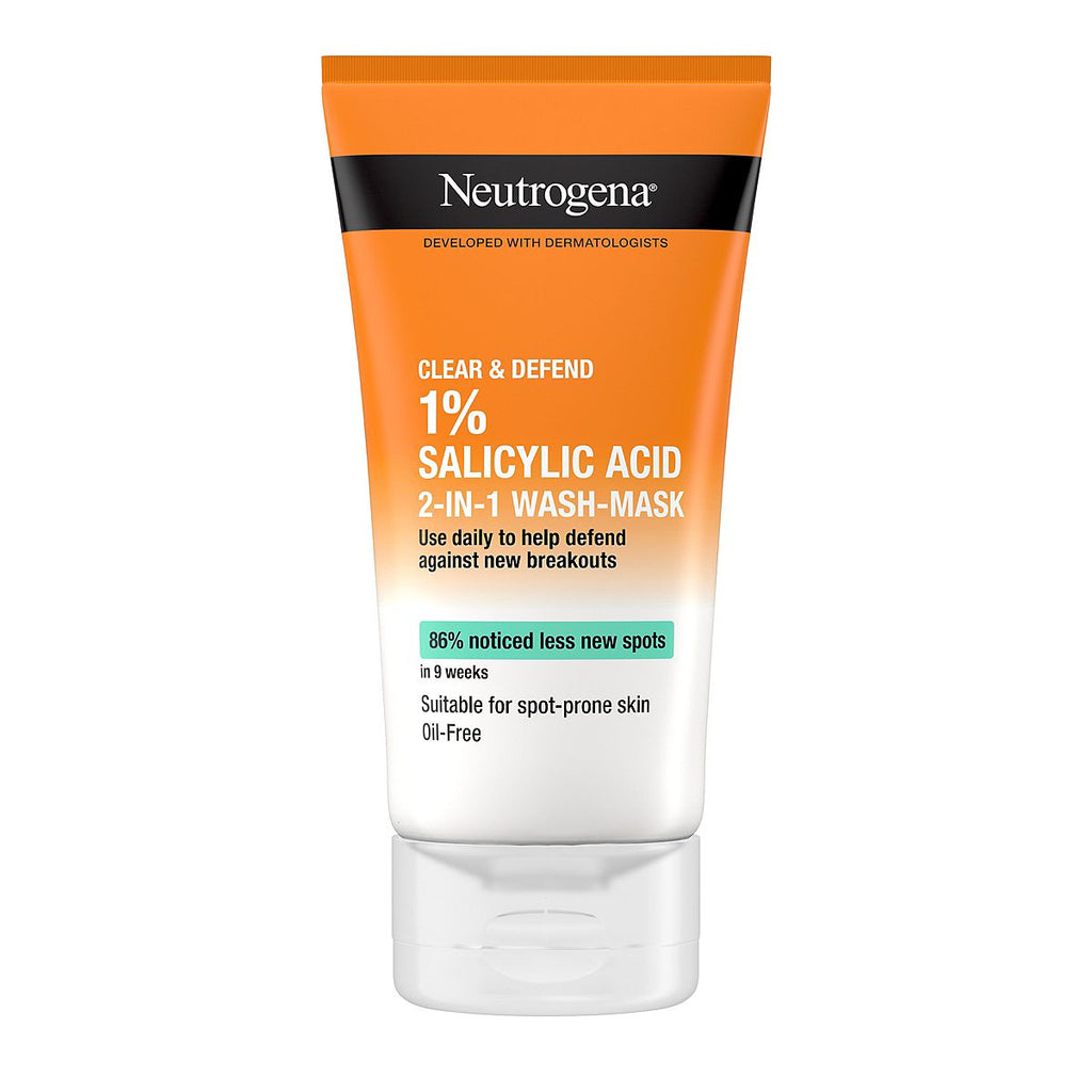 NEUTROGENA® Clear & Defend 1% Salicylic Acid 2-IN-1 Wash-Mask 150ml