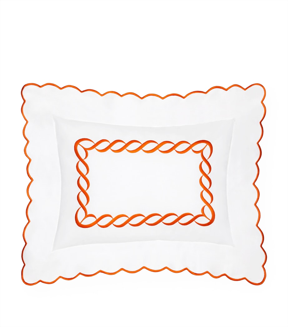 Pratesi Treccia Oxford pillowcase 30cm x 40cm, UK version