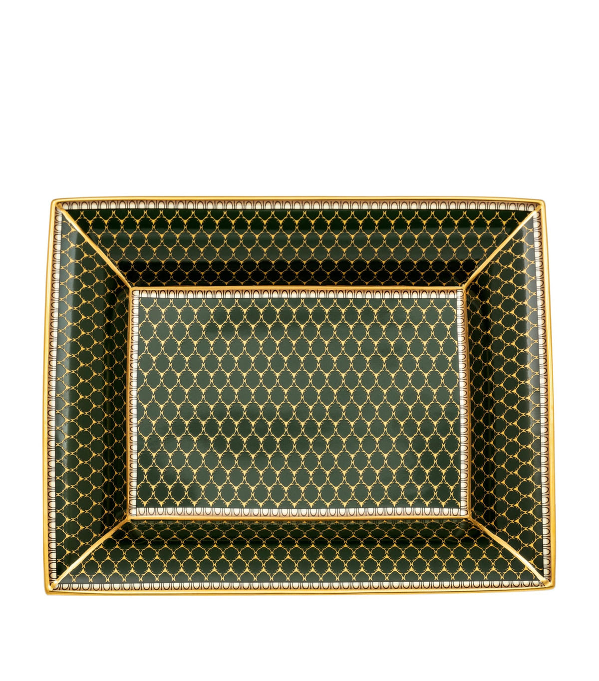 Halcyon Days antlers design trinket tray, 20cm by 15cm by 3cm, UK version