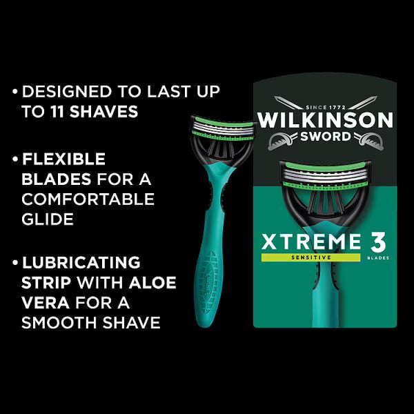 Wilkinson Sword Sensitive Disposable Razors 4 Pack (British brand)