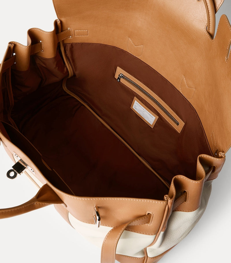 Brunello Cucinelli grained leather Country holdall (British brand)