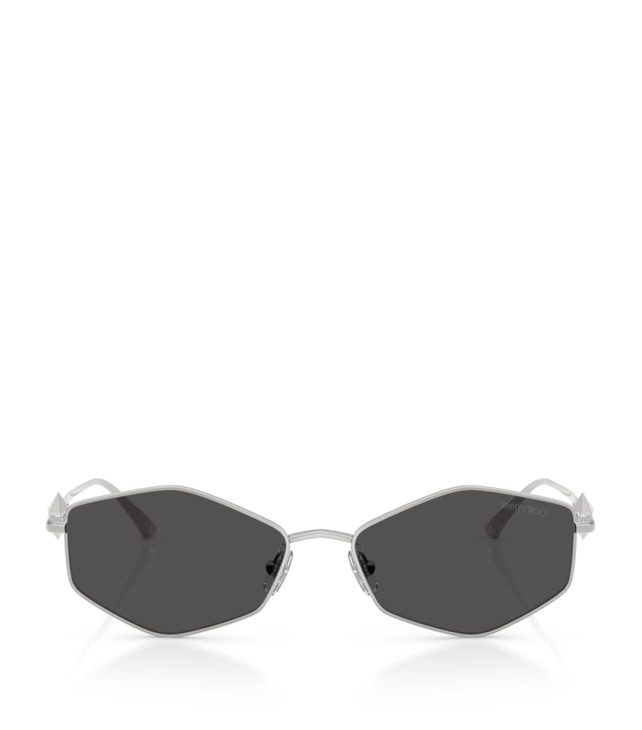 Jimmy Choo Zoey hexagonal sunglasses, imported from the UK